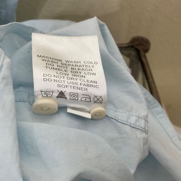 SIMMS Fishing Guide Shirt Mens Sz XXL Blue Long Sleeve Button Vented Zip Pockets - Picture 4 of 13